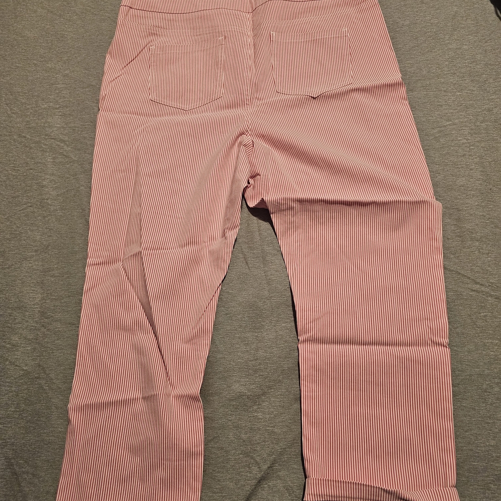 Mario Serrani Pink and White Striped Pants